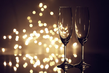 Glasses for champagne.