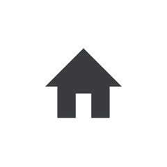 Home icon. Vector house shape. Element for design mobile app or website. Interface button