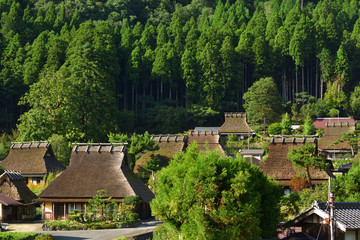 かやぶきの里　美山、京都