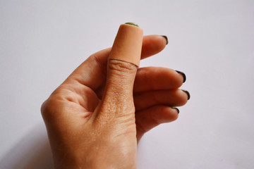 medical adhesive plaster for minor abrasions and injuries on the arm