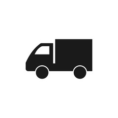 Truck icon. Delivery icon. Fast shipping delivery truck flat icon for apps and web.