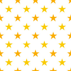 Yellow stars seamless pattern