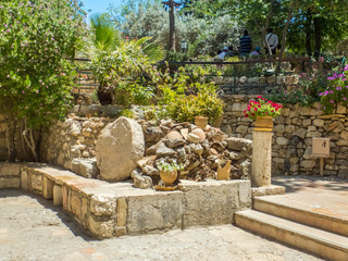 The Garden Tomb, site of pilgrimage in Jerusalem, Israel