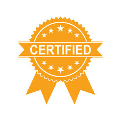 Certified Medal Icon. Approved certified icon. Certified seal