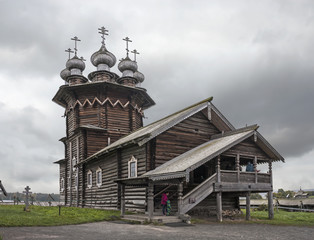 Church of the Intercession. Kizhi island, Medvezhyegorsky district, Karelia. Russian Federation. september 2017.
