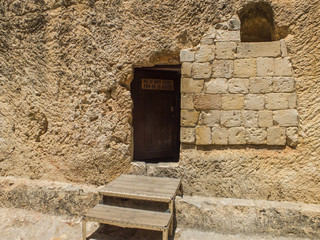 The Garden Tomb, rock tomb in Jerusalem, Israel
