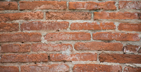 Red brick texture of old wall