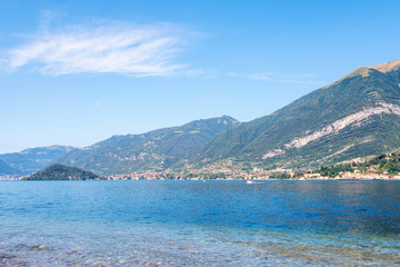 Lake Como and mountains