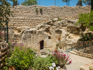 The Garden Tomb, rock tomb in Jerusalem, Israel