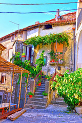 the historic center of Agropoli Salerno Italy
