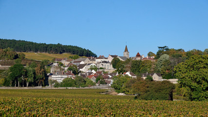 Typical village in french Burgundy