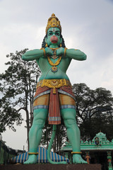 Fototapeta na wymiar Statue of Hanuman, Batu Caves, Malaysia