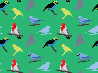 Fototapeta premium Bird Cardinal Tanager Wallpaper 2