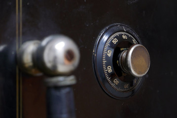 Vintage safe with dial