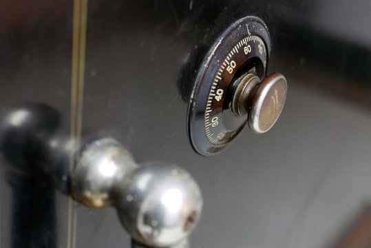 Vintage safe with dial