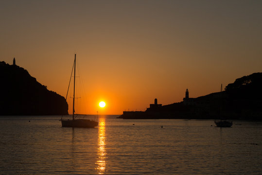 Seascape sunset at Port Soller, Mallorca
