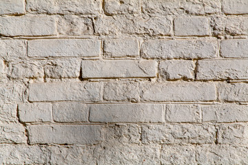 white wall texture background for Old white brick wall rough surface.