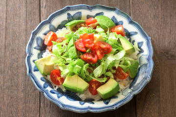 野菜とひき肉のタコライス