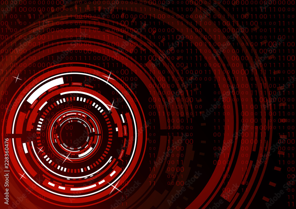 Poster modern abstract technology in design. the concept of communication, innovation. the circle of digita
