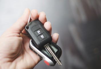Fototapeta premium Hand with car keys 