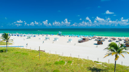 Aerial view of Miami Beach, South Beach, Florida, USA. 