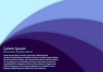 Minimalist color design. Rainbow shades palette on a light background. Vector colorful lines, waves, paper color. Template for books, cards, banners, posters.