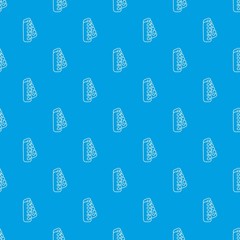 Nail foot tool separator pattern vector seamless blue repeat for any use