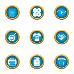 Certificate icons set. Flat set of 9 certificate vector icons for web isolated on white background