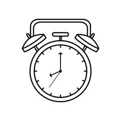 alarm clock isolated icon