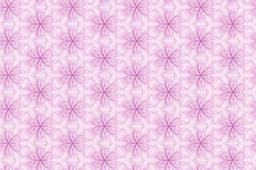 Fototapeta premium Seamless light texture of three-dimensional elegant flower petals based on hexagonal grid 3D illustration