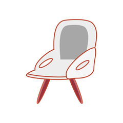 comfortable chair isolated icon