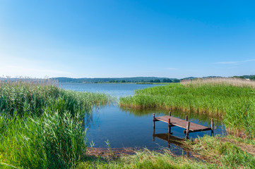 Landscape at the Selliner lake near Baabe