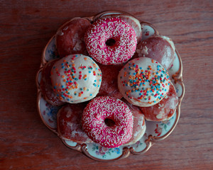 Pink donuts