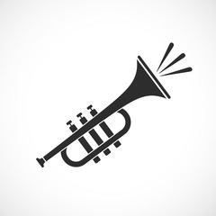 Trumpet music vector icon © Arcady