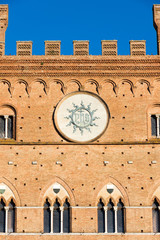 The town hall of siena (1297) is a palace in Siena, Tuscany, Italy