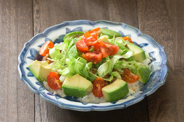 野菜とひき肉のタコライス