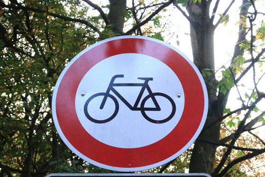 Fahrrad verboten