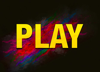 Play colorful paint abstract background