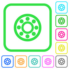 Bearings vivid colored flat icons