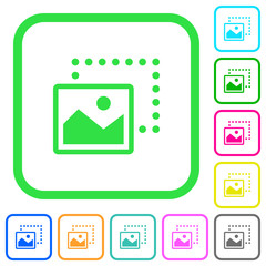 Drag image to bottom left vivid colored flat icons