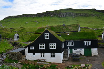 Fototapeta na wymiar Village Mykines, Îles Féroé - Mykines Village Faroe Islands