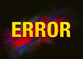 Error colorful paint abstract background