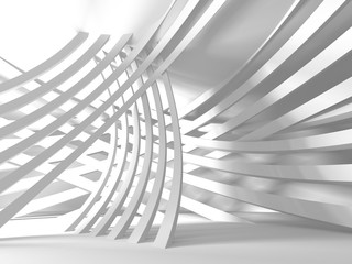 Abstract Modern White Architecture Background