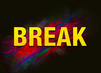 Break colorful paint abstract background