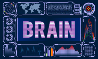 Futuristic User Interface With the Word Brain