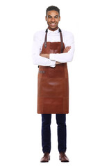 Man with a cooking apron