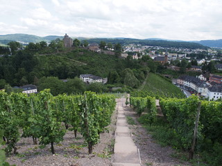 Fototapeta na wymiar Burg Saarburg – auf dem Burgberg Saarburg bei der Stadt Saarburg in Rheinland-Pfalz 