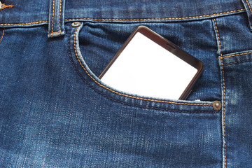 Smartphone in pocket