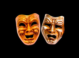 Comedy and Tragedy theatrical venetian mask