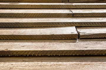 old hard wood plank on floor . wood detail